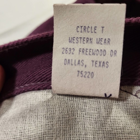 RoughRider Jeans Vintage Western Wear Womens 5 6 Purple RRJ - Picture 10 of 13